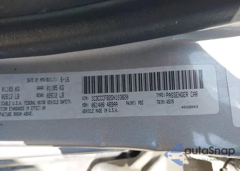 2016 Chrysler 200 Touring from USA, damaged, VIN 1C3CCCFB2GN193820